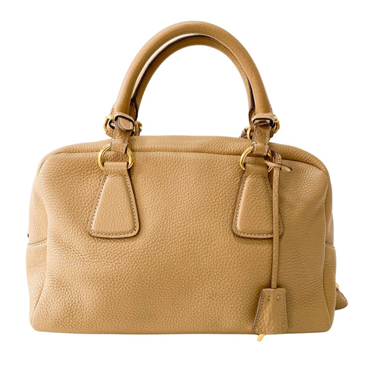 Brown Top Handle Shoulder Bag