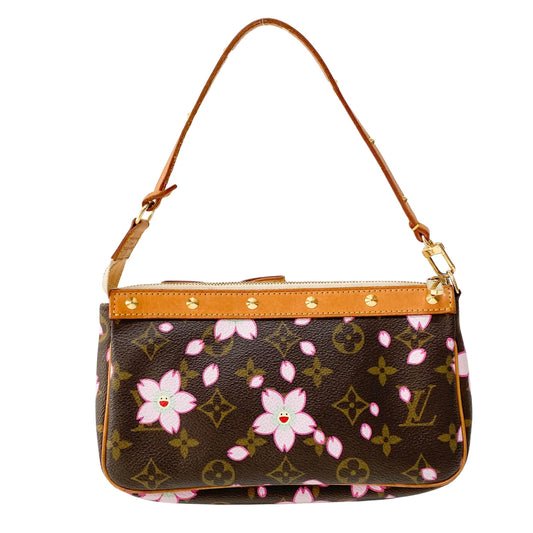 Louis Vuitton x Takashi Murakami Monogram Cherry Blossom Pochette Accessoire