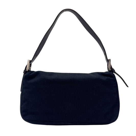 Baguette Black Cashmere Shoulder Bag