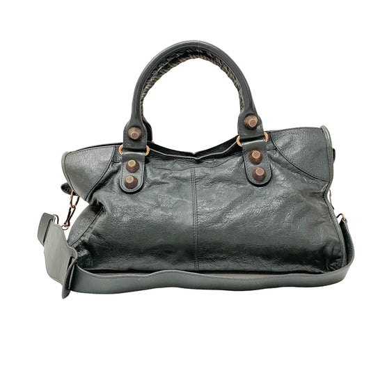 The Giant City 21 Grey Calfskin Two Way Bag