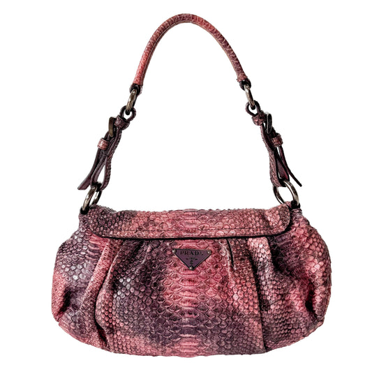 Vintage Leather Pink Shoulder Bag