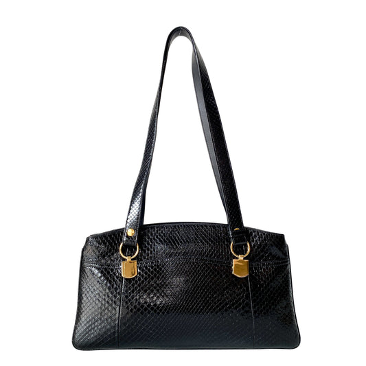 GG Marmont Arly Black Leather Shoulder Bag