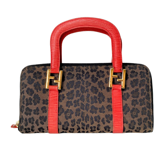 Small Brown Leopard Print Bag