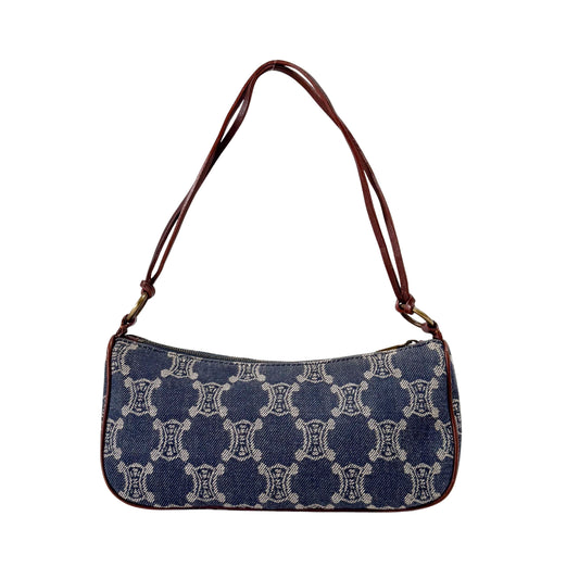 Macadam Blue Denim Accessory Pouch Shoulder Bag