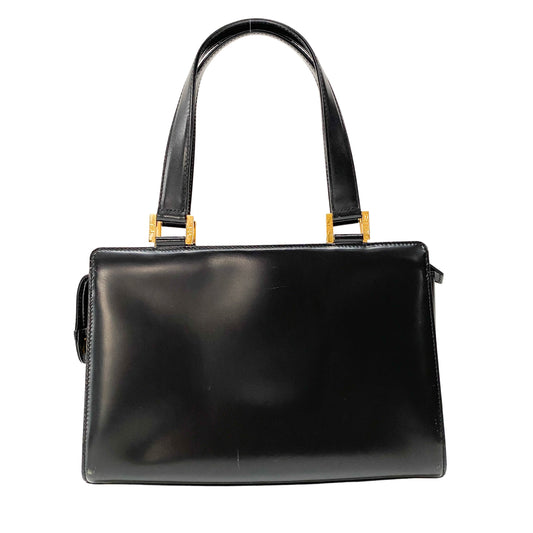 Black Leather Two Way Bag