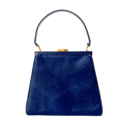 Blue Pony Hair Bag