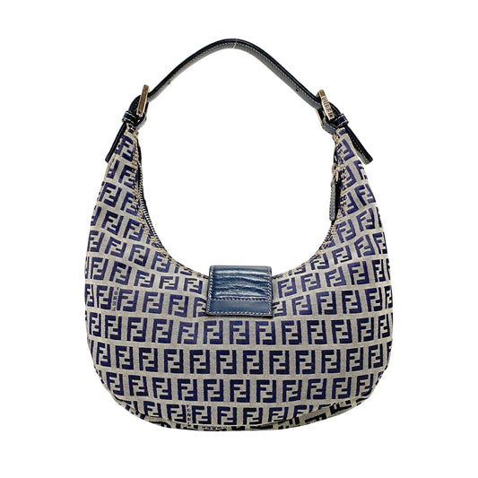 Zucca Mini Navy Hobo Shoulder Bag