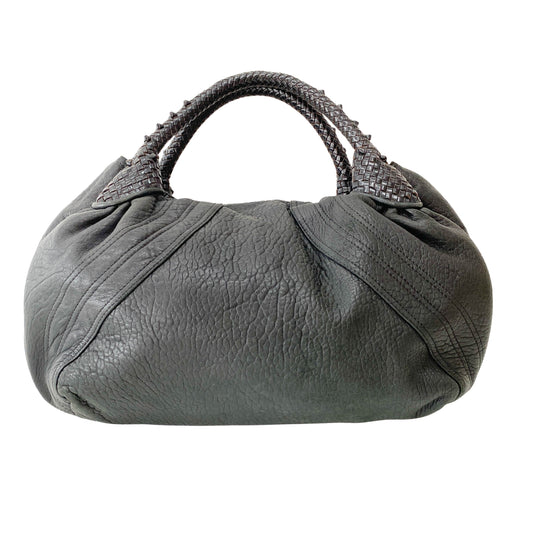 Spy Black Leather Shoulder Bag