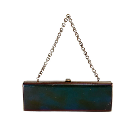 Archive Green Patent Leather Chain Shoulder Bag