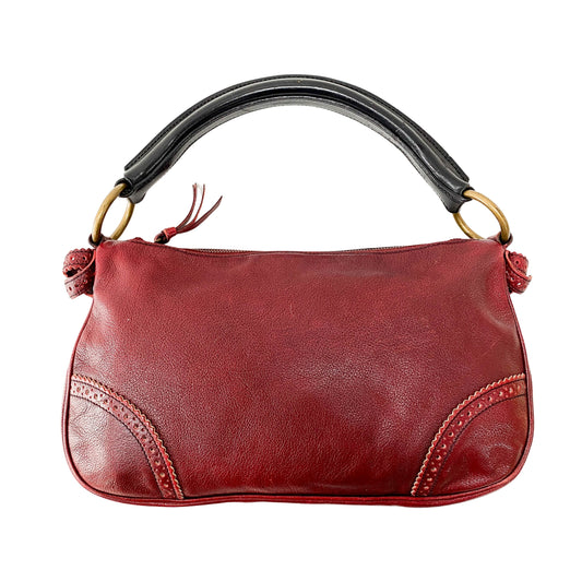 Leather Red Shoulder Bag