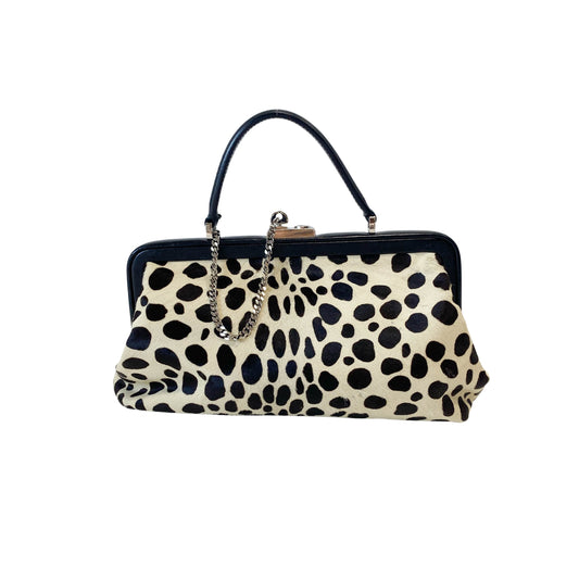 Brown Pony Hair Top Handle Bag