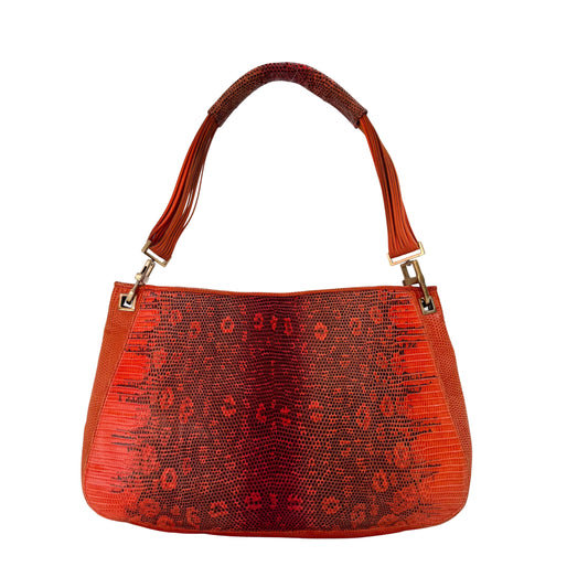 Red Leather Shoulder Bag