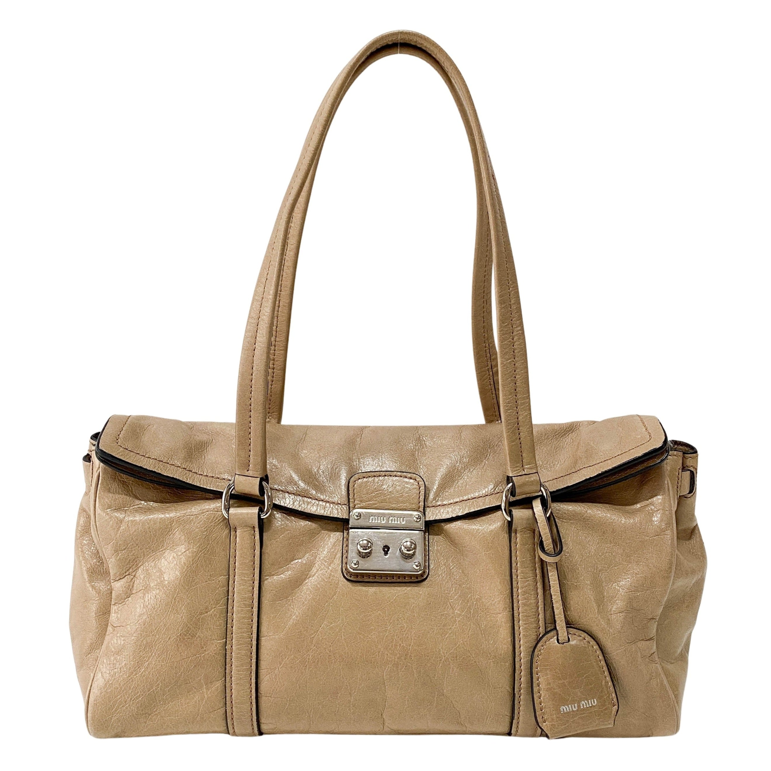 MIU MIU Archive Navy Leather Hobo Shoulder Bag | eBay