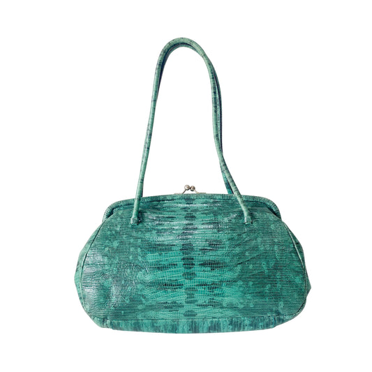 Green Lizard Leather Bag