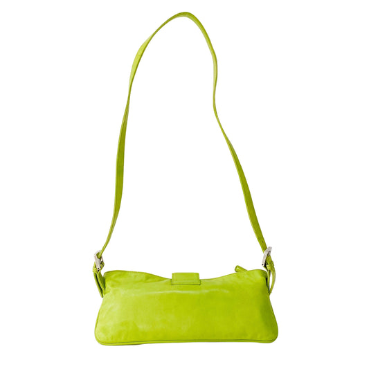 Green Nappa Leather Shoulder Bag