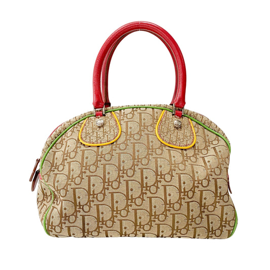 Trotter Brown Canvas Handbag