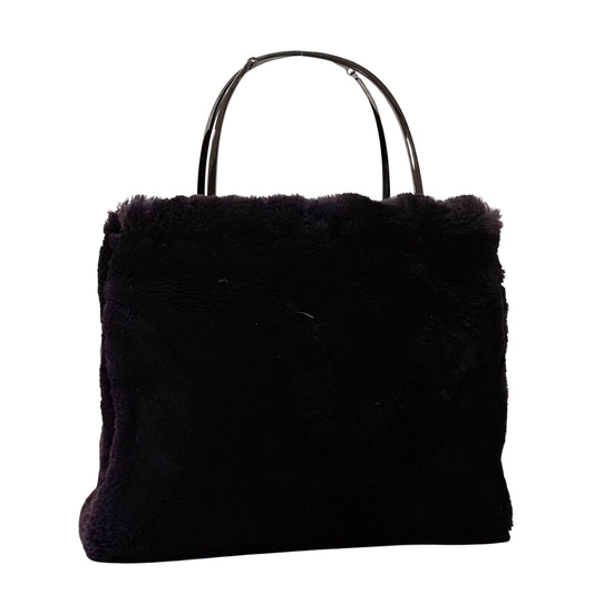 Dark Brown Fur Handbag
