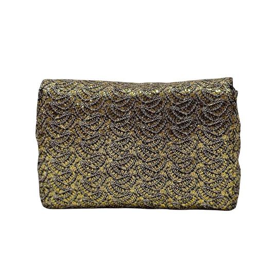 Gold Sequin Chain Shoulder Bag