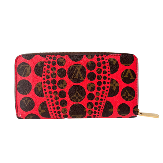 LV x Yayoi Kusama 2012 Monogram Brown Canvas Wallet