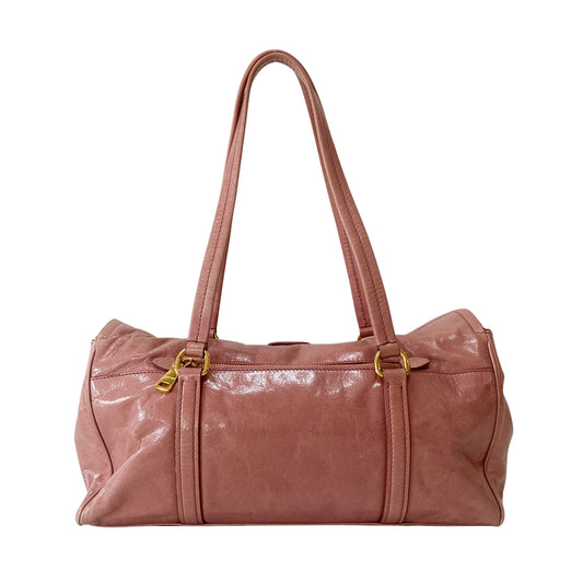 Sparkling Pink Leather Bag