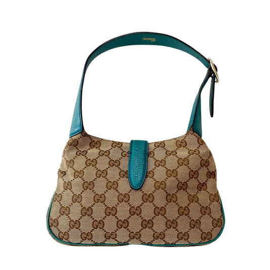 Jackie GG Canvas Mini Brown Shoulder Bag