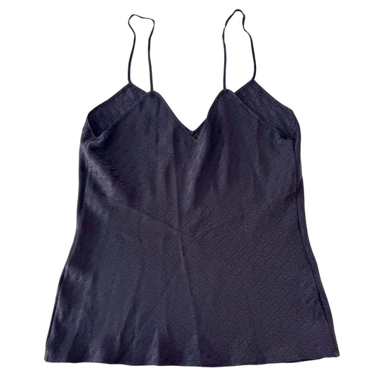 Black Trotter Silk Camisole