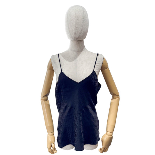 Black Trotter Silk Camisole