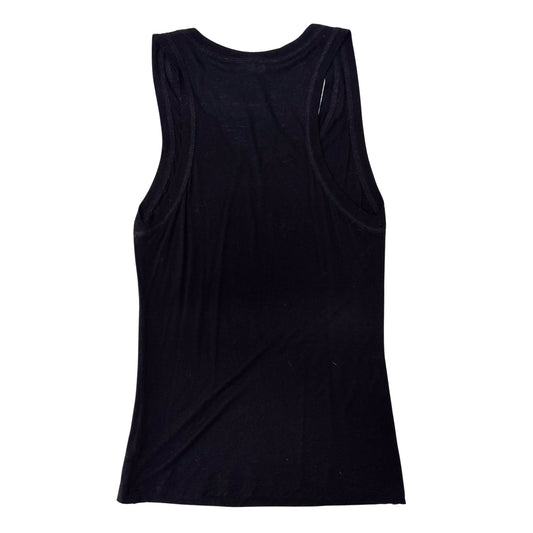 Dior Rhinestone Logo Black Tank Top Size 4