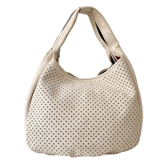 Beige Fringe Shoulder Bag