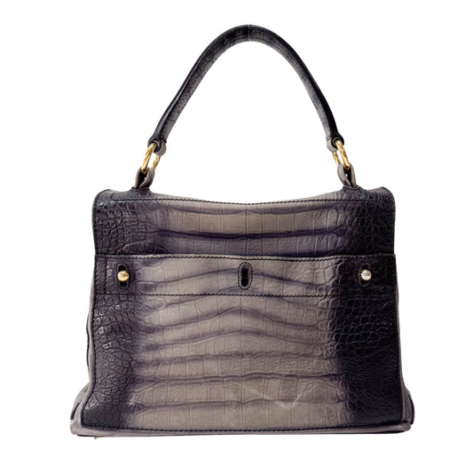 Muse Grey Leather Handbag