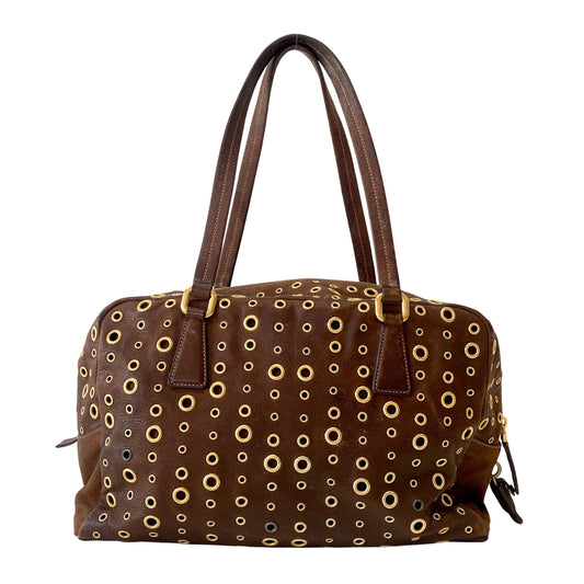 Brown Leather Shoulder Bag