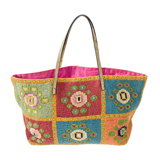 Klimt Collection Multi-colour Beaded Tote Bag