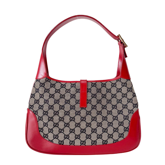 Red GG Canvas Jackie Bag