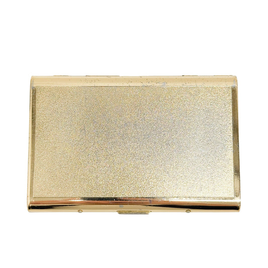 Black/Blue Gold Metal Cigarette Case