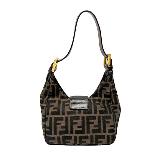 Zucca Mini Brown Hobo Shoulder Bag