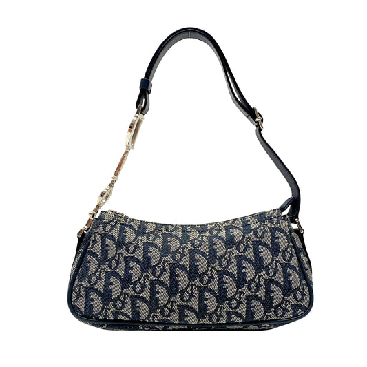 Navy Trotter Hobo Shoulder Bag