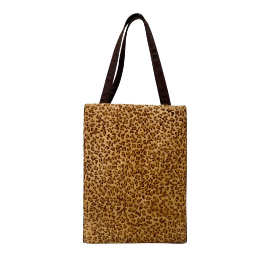 Leopard Print Pony Hair Handbag