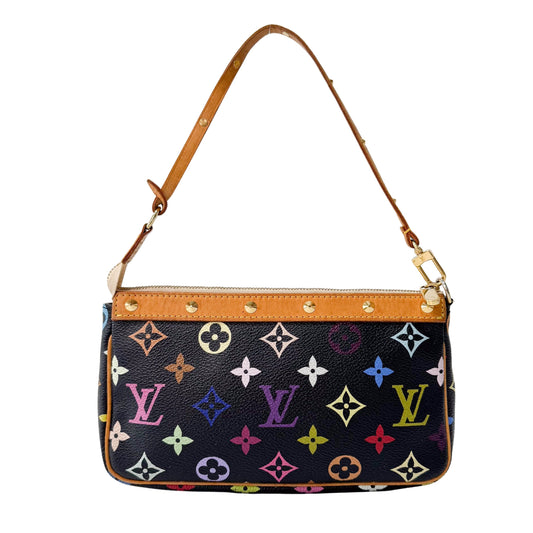 Louis Vuitton x Takashi Murakami Pochette Accessoire Multicolor Monogram Handbag