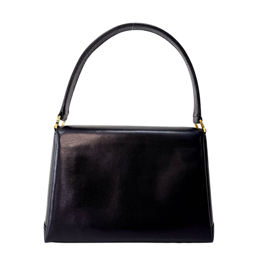 Leather Old Gucci Top Handle Handbag