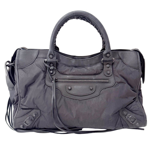 The City Black Nylon Two Way Bag