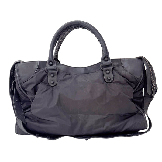 The City Black Nylon Two Way Bag