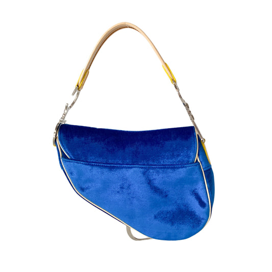Limited Edition Saddle "Adiorable" Blue Velvet
