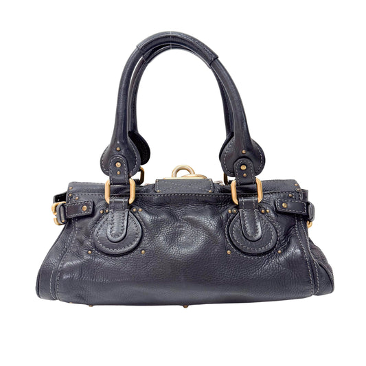 Paddington Black Leather Shoulder Bag