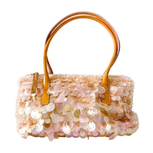 Limited Edition Pink Sequin and Satin Handbag