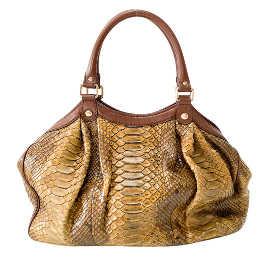 Sukey Yellow Lizard Leather Bag