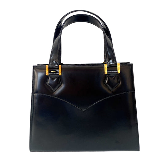 Patent Leather Black Shoulder Bag