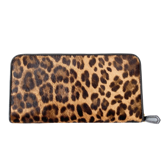 Leopard Pony Hair Wallet