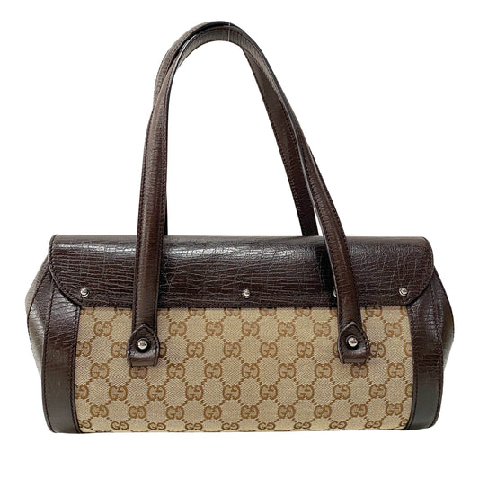 Bamboo Bullet GG Canvas Shoulder Bag