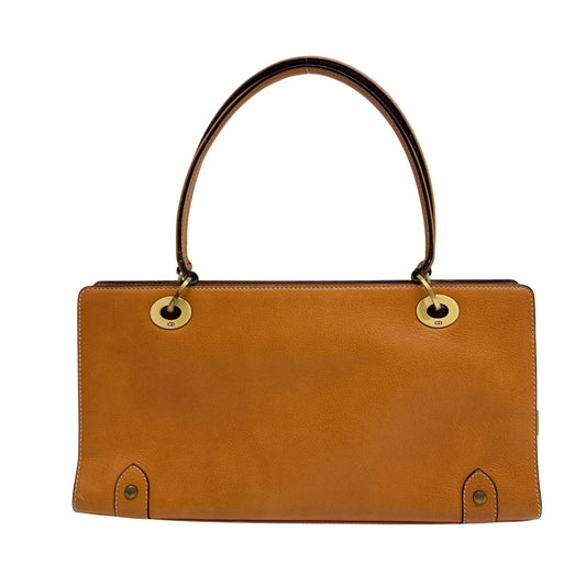 Caramel Leather Shoulder Bag