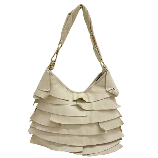 Saint Tropez Cream Leather Shoulder Bag